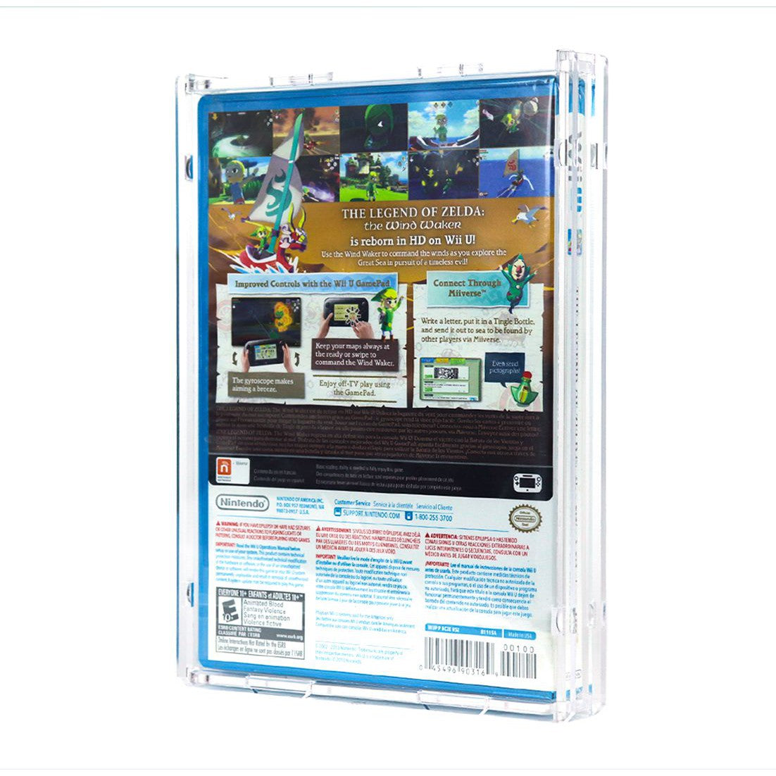 Protector para Wii U™-acrilico-exhibidor-caja-case-Decolecto