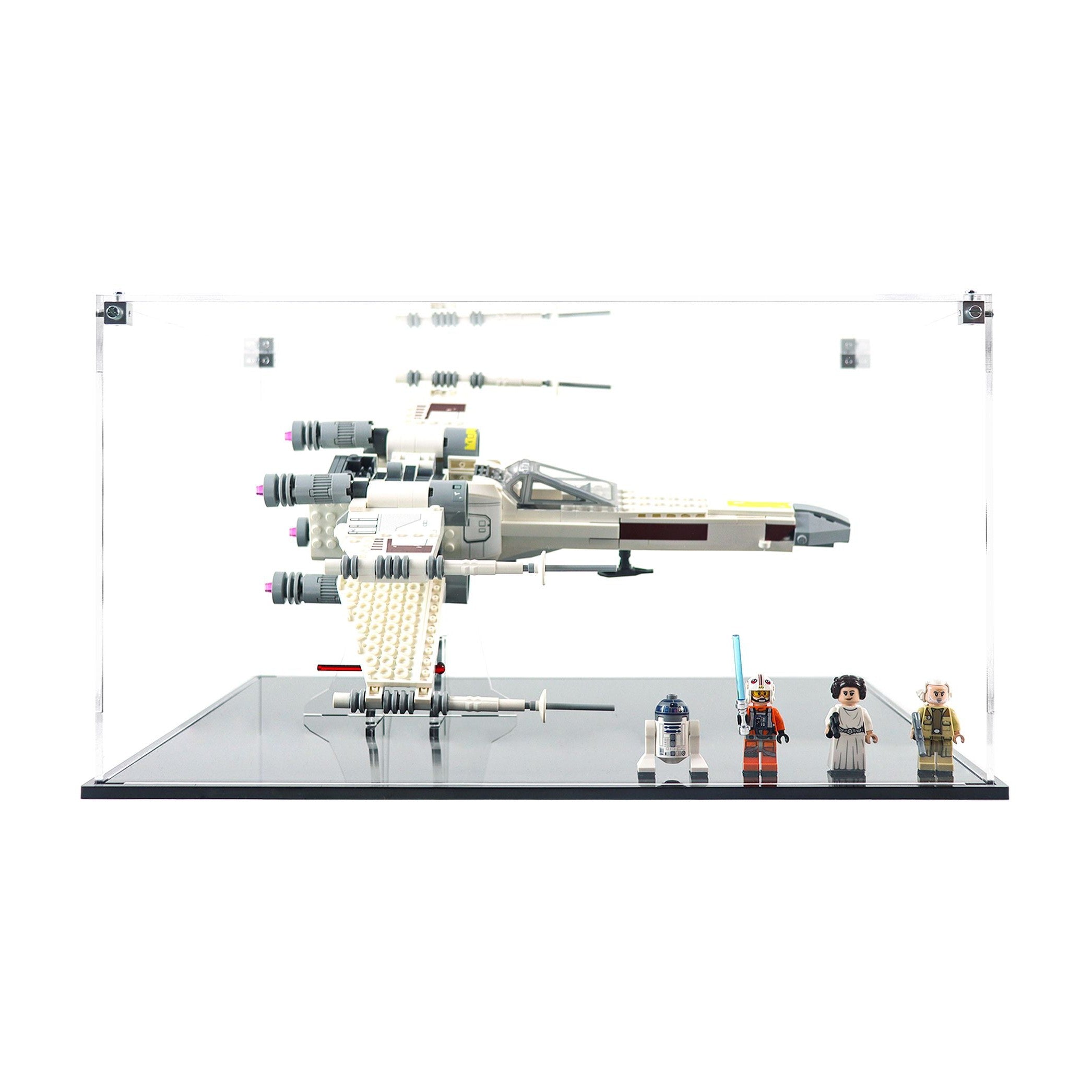 Protector para X-Wing Luke Skywalker (75301)-acrilico-exhibidor-caja-case-Decolecto