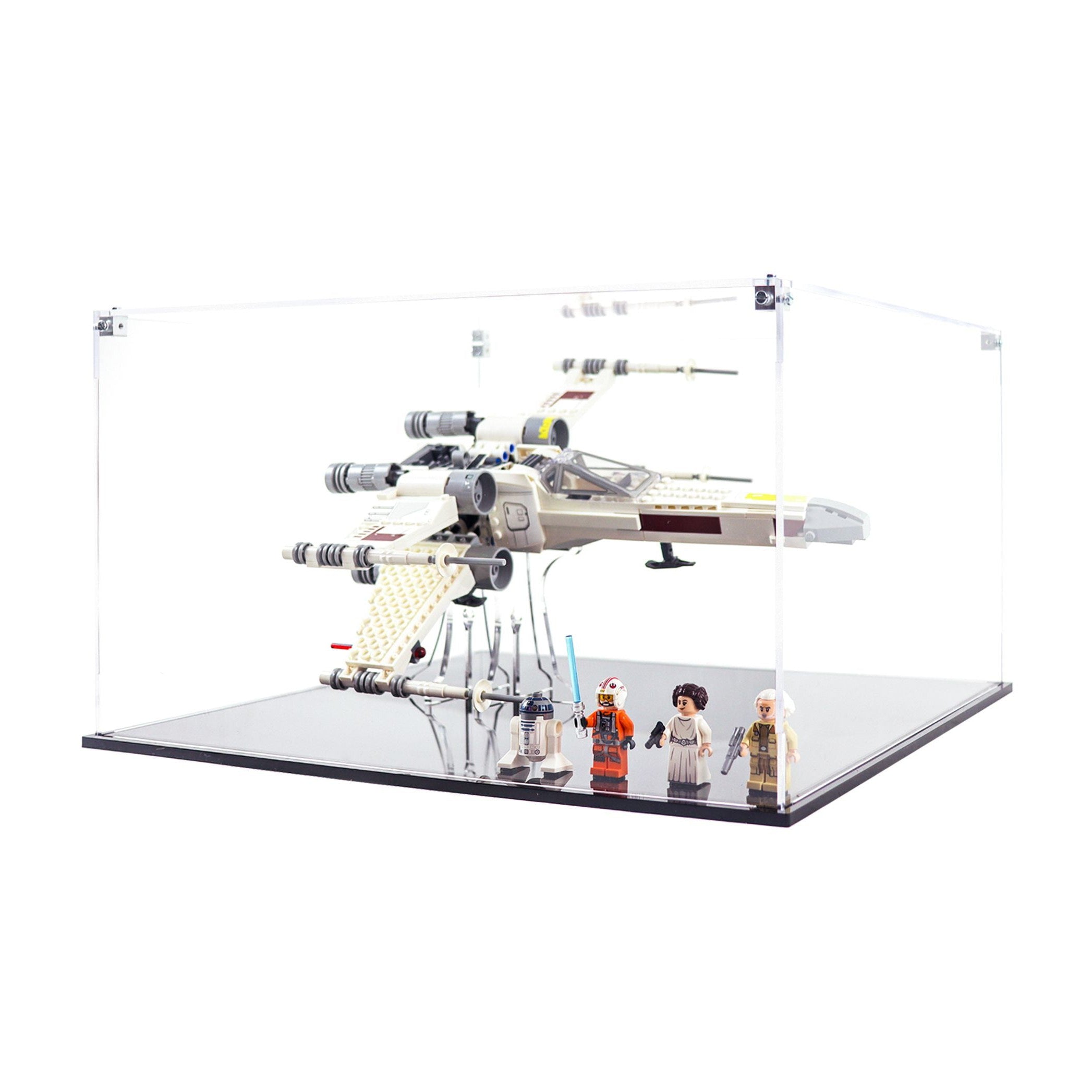 Protector para X-Wing Luke Skywalker (75301)-acrilico-exhibidor-caja-case-Decolecto