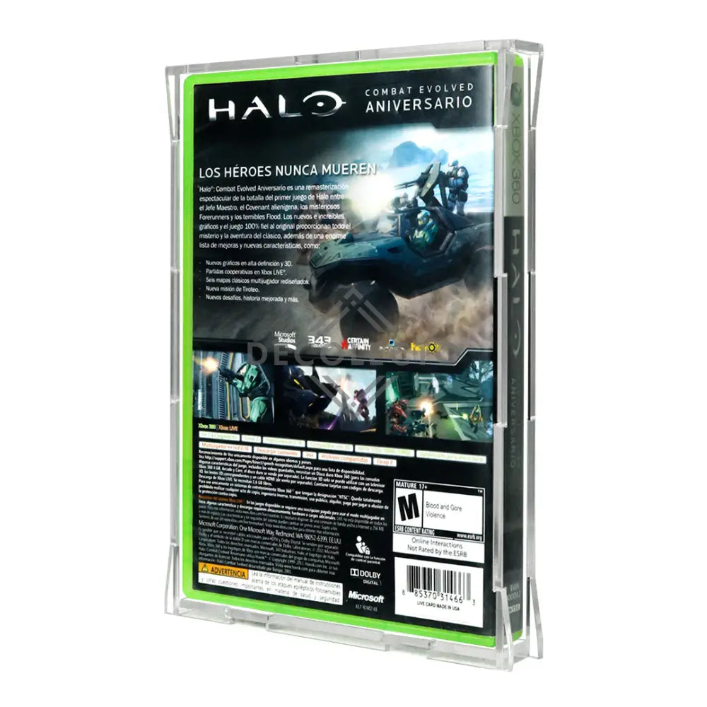 Protector para Xbox 360® (Juego) Case Acrílico