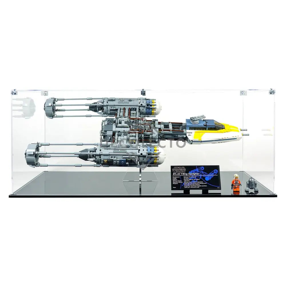 Protector para Y-Wing Starfighter (75181)-acrilico-exhibidor-caja-case-Decolecto