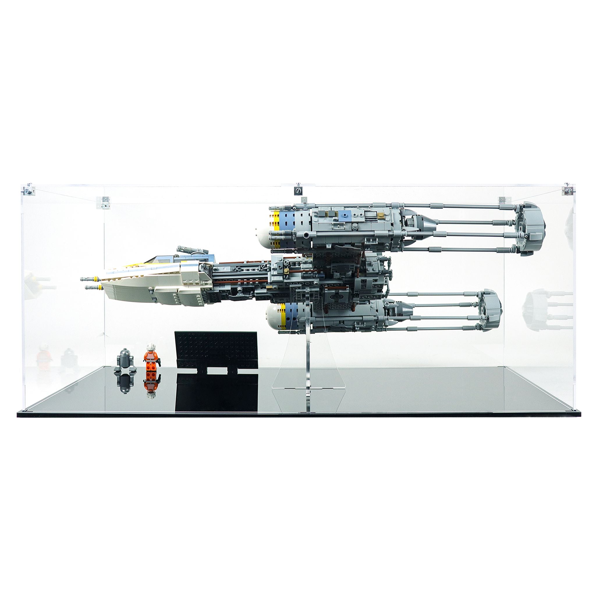 Protector para Y-Wing Starfighter (75181)-acrilico-exhibidor-caja-case-Decolecto
