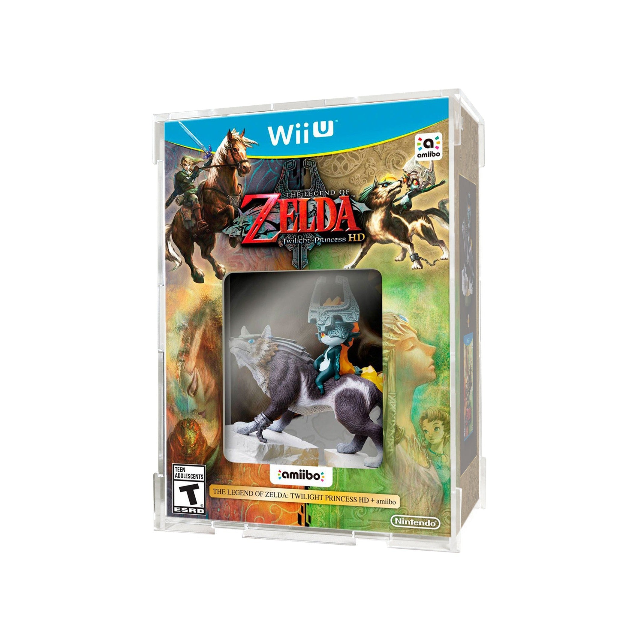 Protector para Zelda Twilight Princess HD + Amiibo-acrilico-exhibidor-caja-case-Decolecto