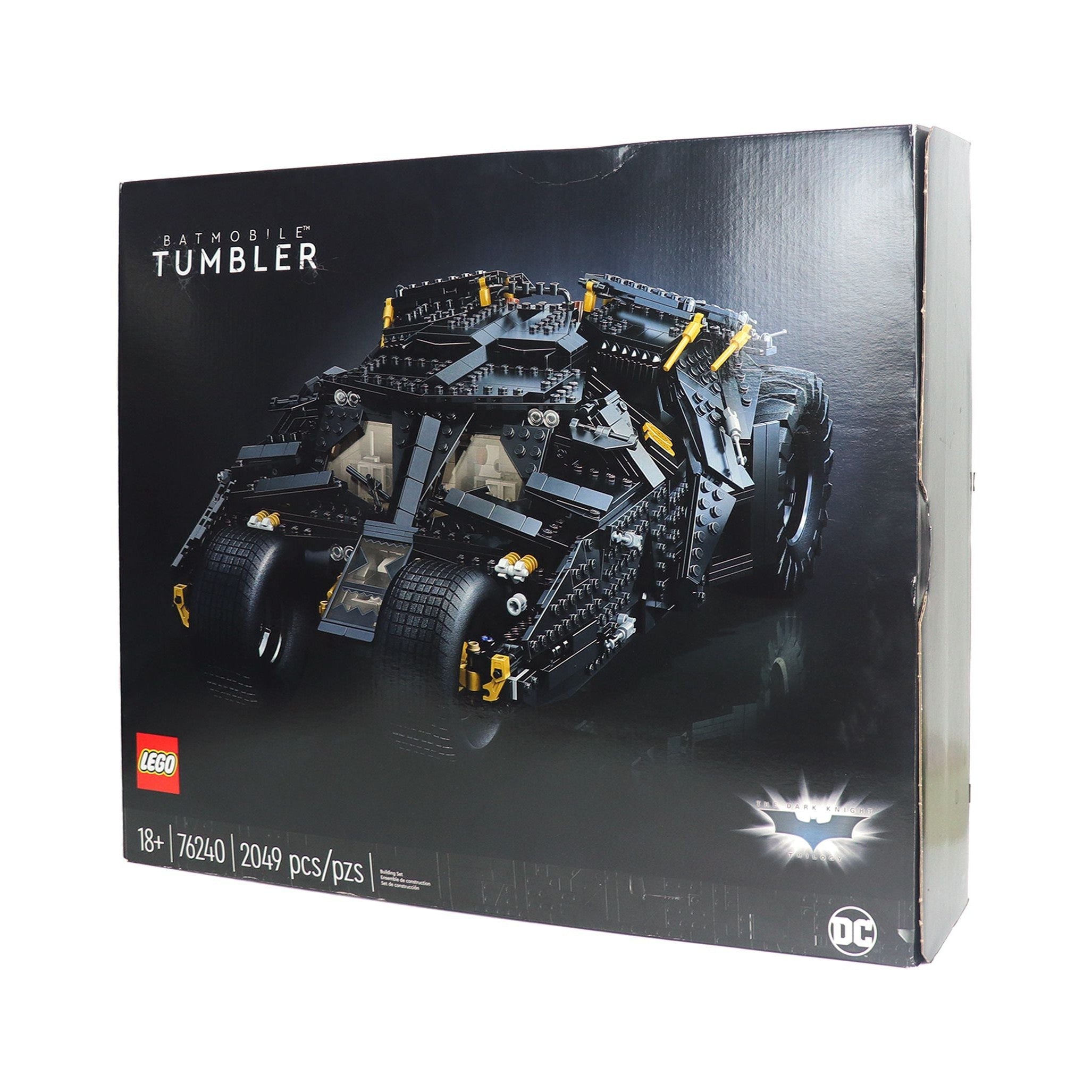 (SET SEMINUEVO) Batmobile Tumbler de LEGO® Batman™ (76240)-acrilico-exhibidor-caja-case-Decolecto