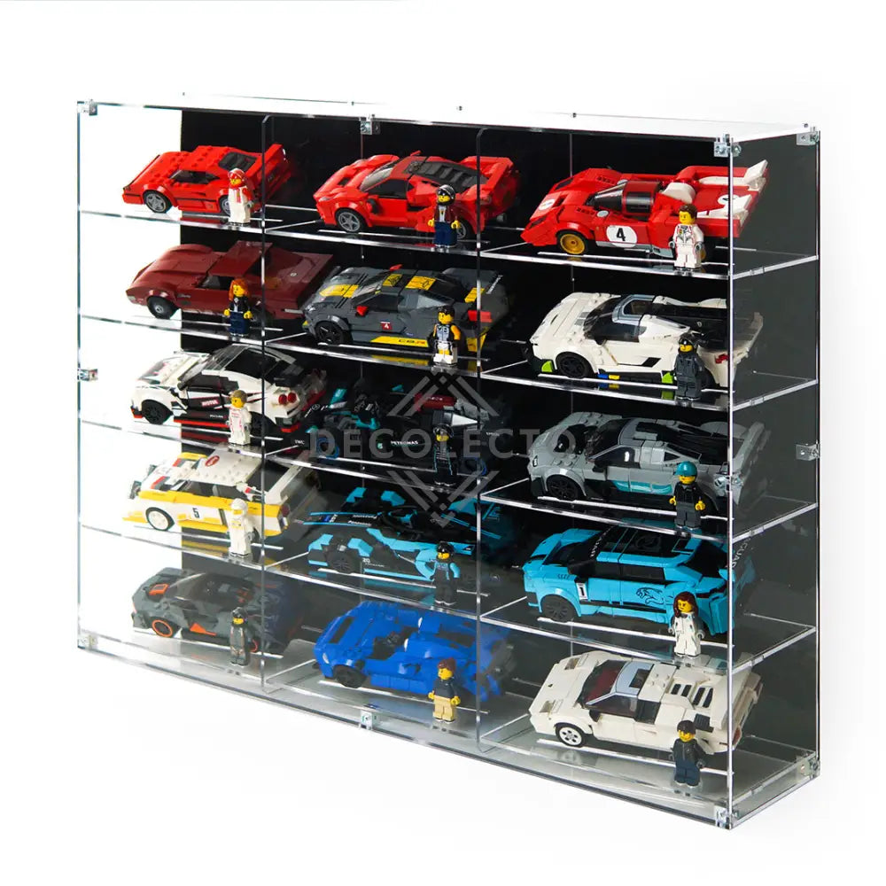 Protector de Pared para Speed Champions™ (3 Ancho)-acrilico-exhibidor-caja-case-Decolecto