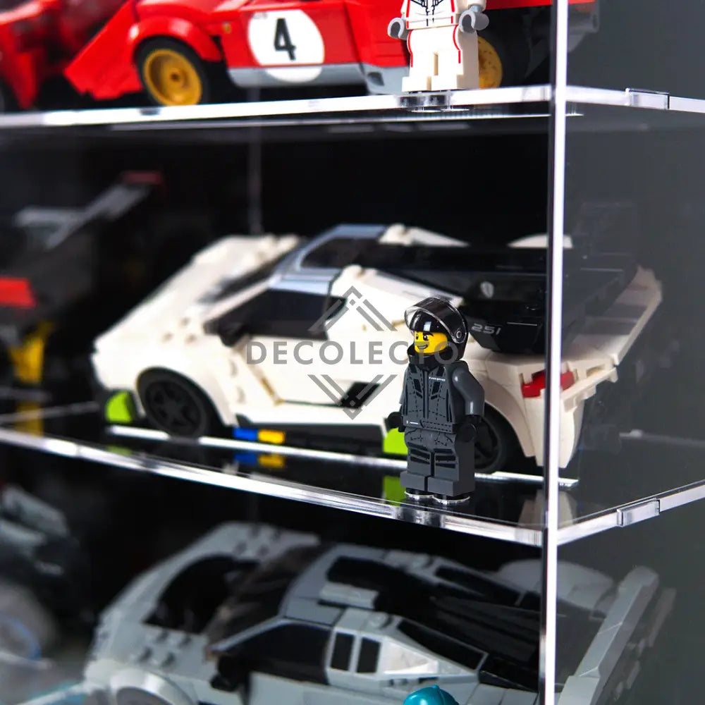 Protector de Pared para Speed Champions™ (3 Ancho)-acrilico-exhibidor-caja-case-Decolecto
