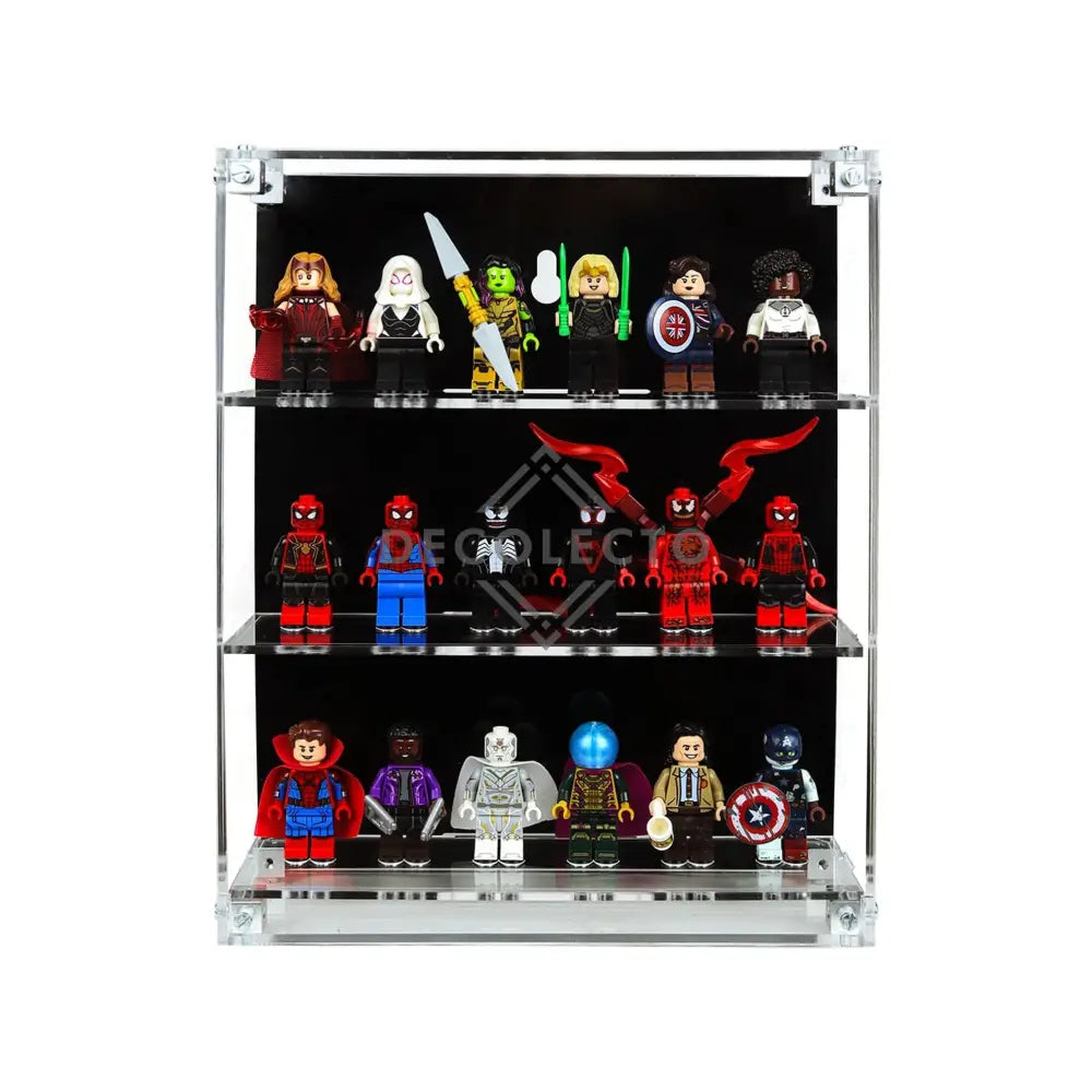 Protector de Pared para MiniFiguras™ (6 Ancho)-acrilico-exhibidor-caja-case-Decolecto