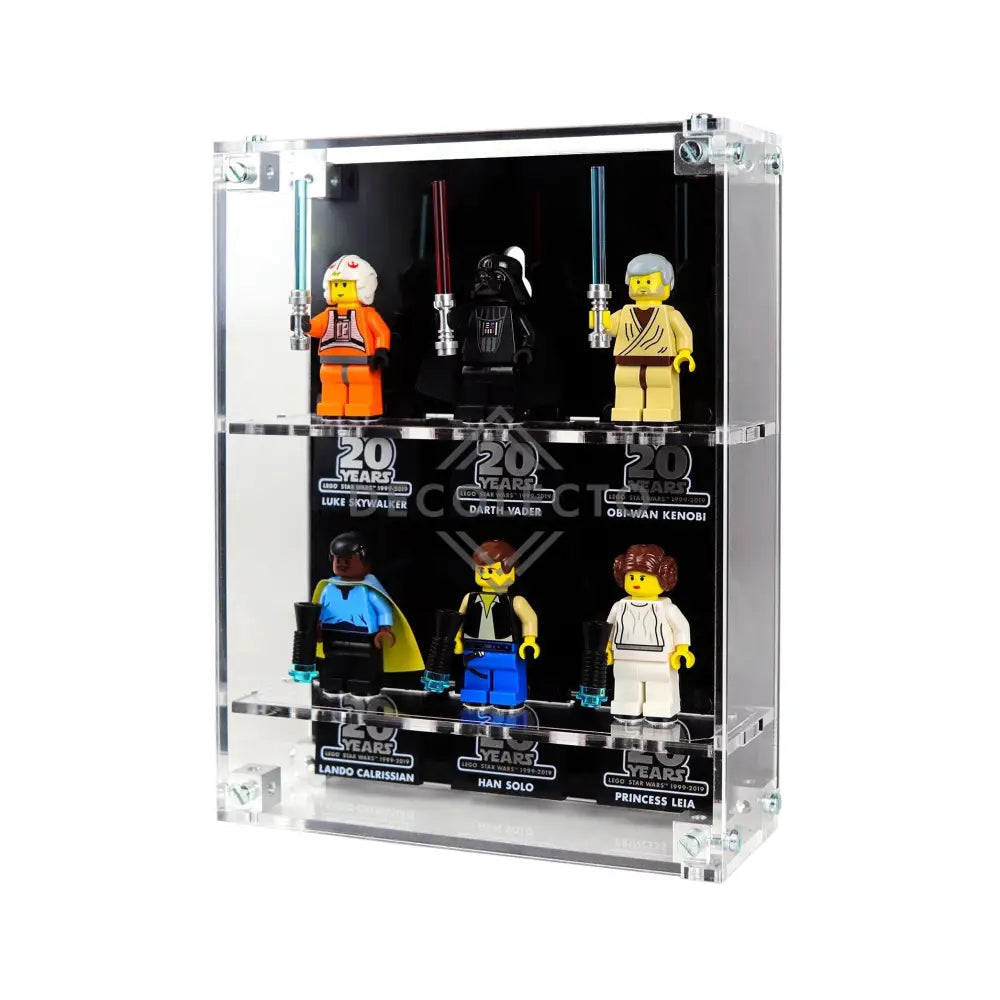 Protector de Pared para MiniFiguras™ LEGO® (3 Ancho)-acrilico-exhibidor-caja-case-Decolecto