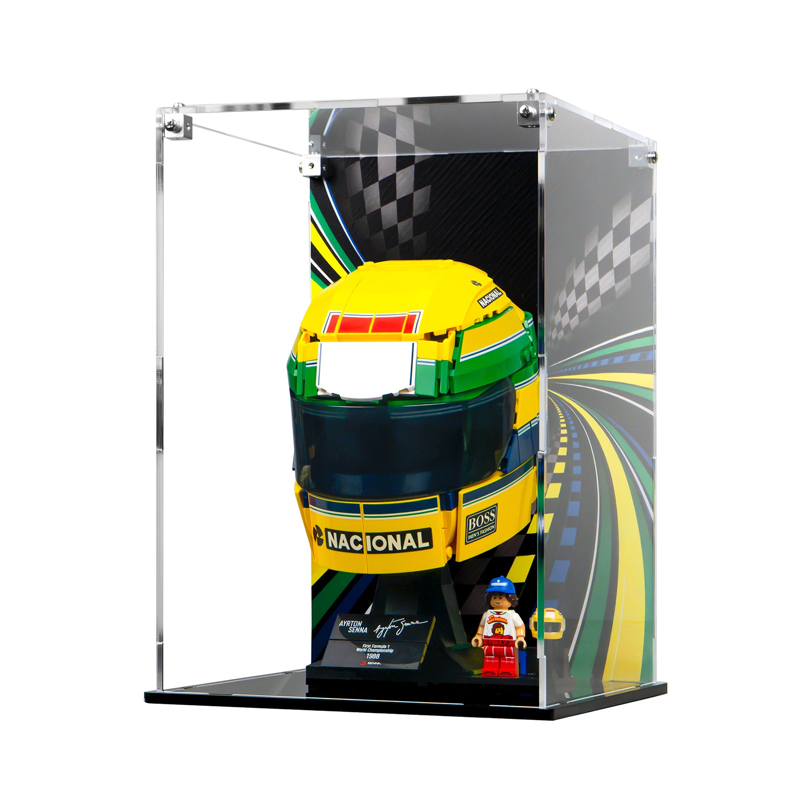 Protector Apilable para LEGO® Editions: Casco - Ayrton Senna (43024)