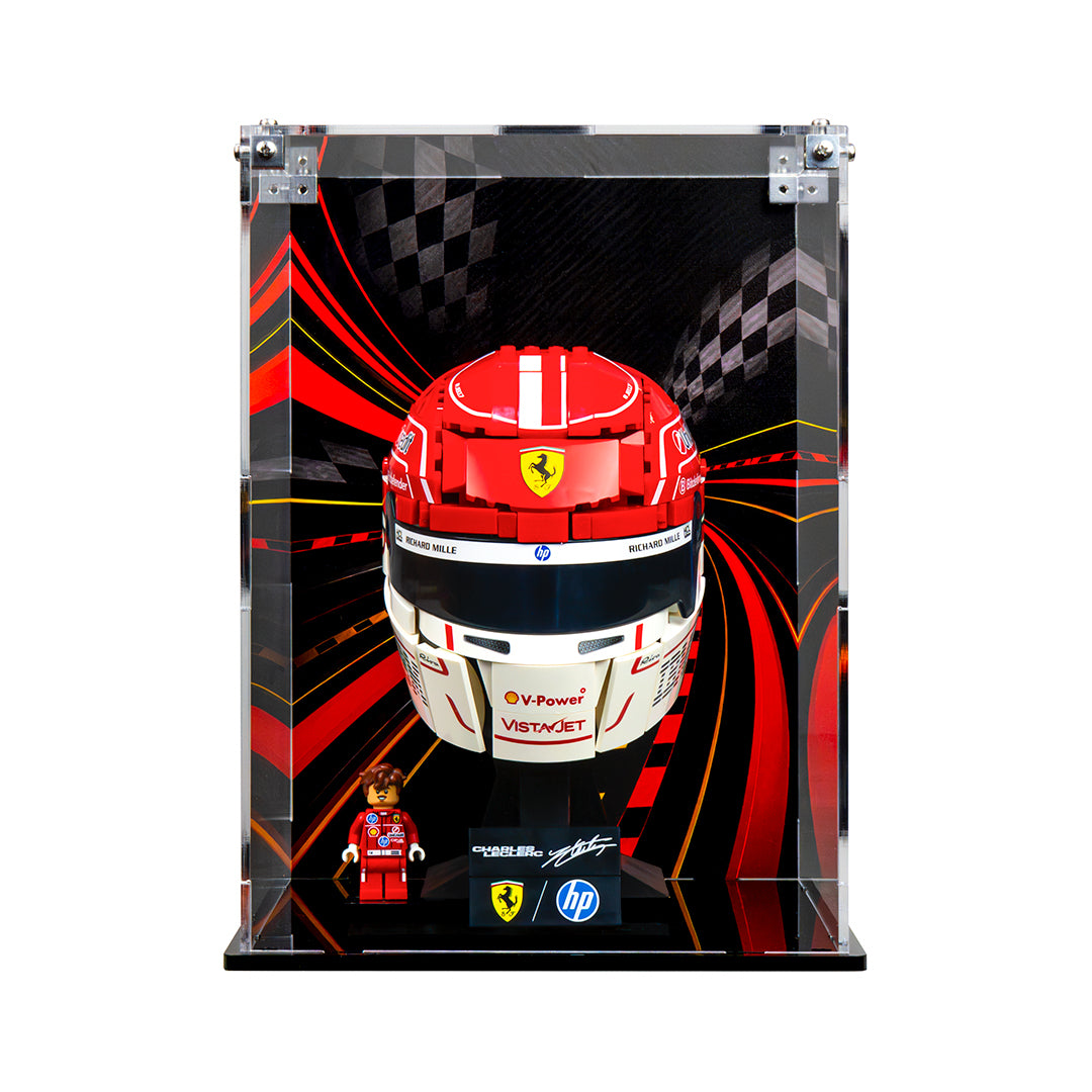 Protector Apilable para LEGO® Editions: Casco Scudería Ferrari HP Charles Leclerc (43014)