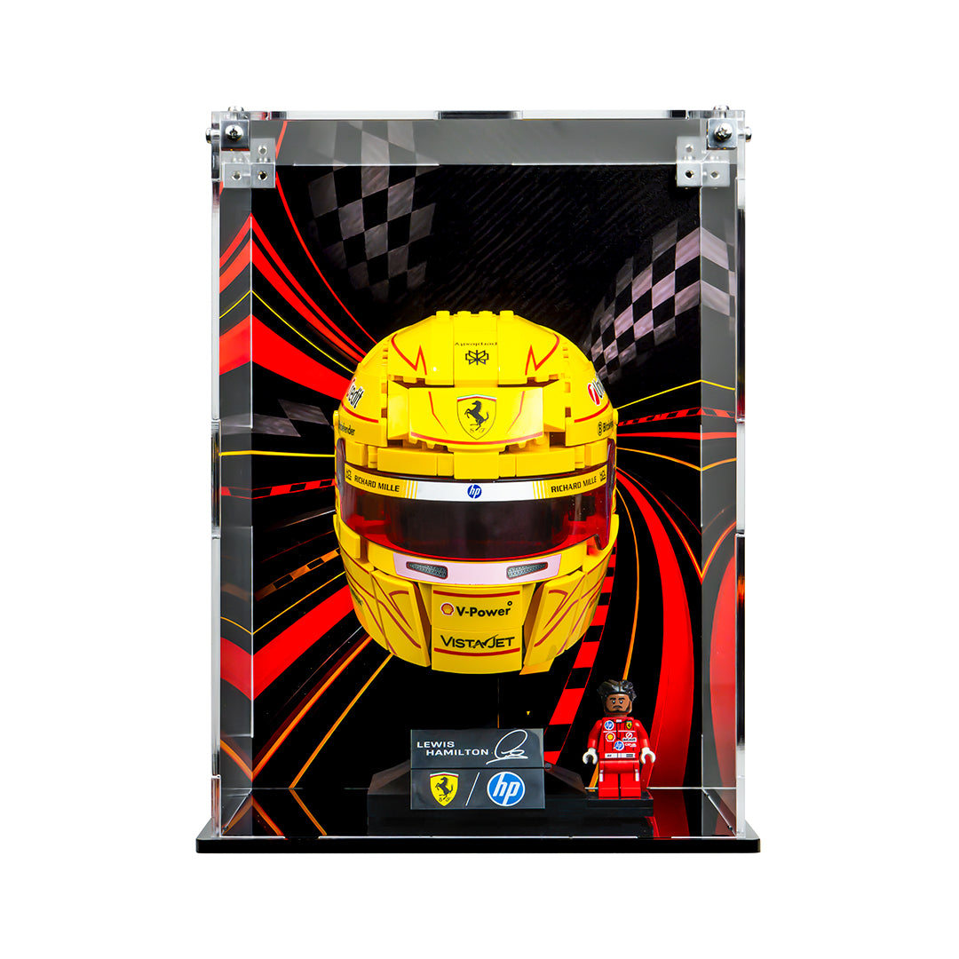 Protector Apilable para LEGO® Editions: Casco Scudería Ferrari HP Lewis Hamilton (43022)