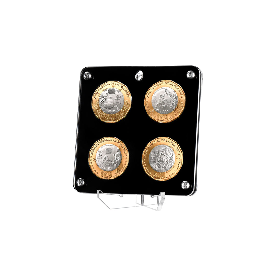 Protector para 4 Monedas de $20 Conmemorativas del Mundial - FIFA World Cup