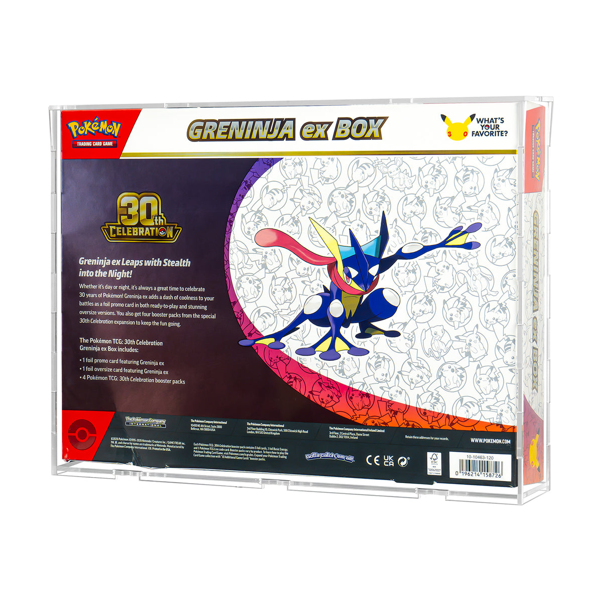 Protector acrílico para Pokémon EX Box - Pokémon TCG