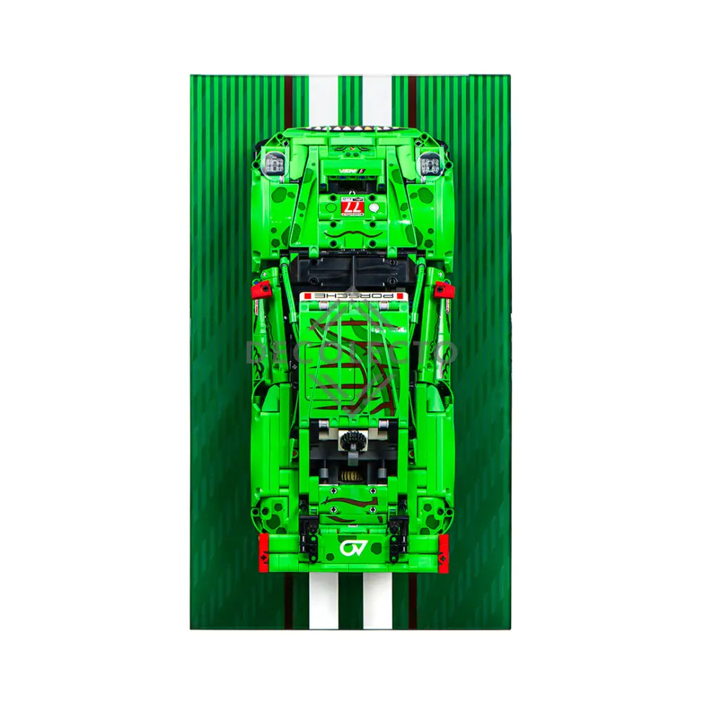 Exhibidor de Pared para Porsche 911 GT3 R Rexy (42224) Impresión UV Exhibidor de Pared