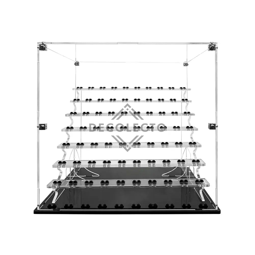 Grada con Protector para MiniFiguras™ (8 pisos - 80 figuras) Display Exhibidor Acrílico