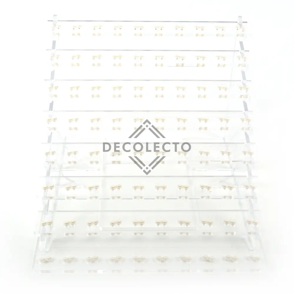 Grada para MiniFiguras™ (8 pisos - 80 figuras)-acrilico-exhibidor-caja-case-Decolecto
