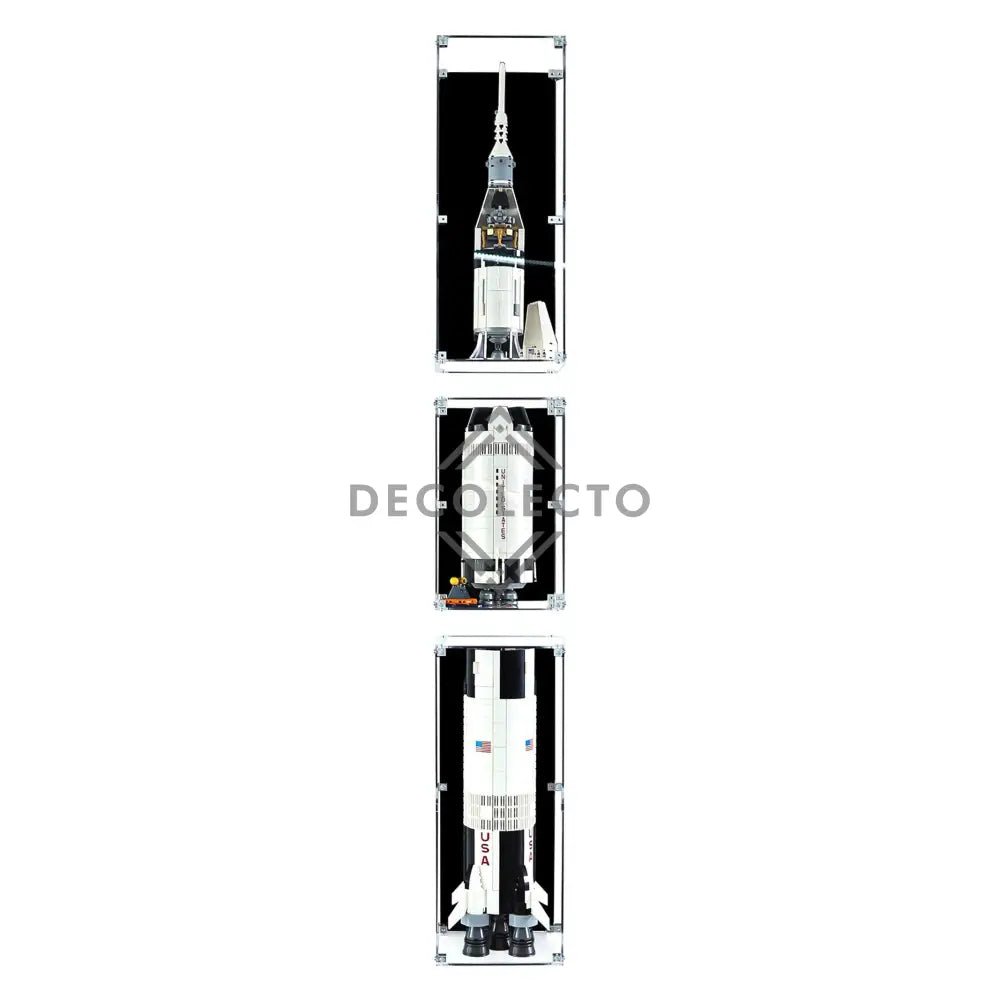 Protector de Pared para NASA: Apolo Saturno V (92176)-acrilico-exhibidor-caja-case-Decolecto