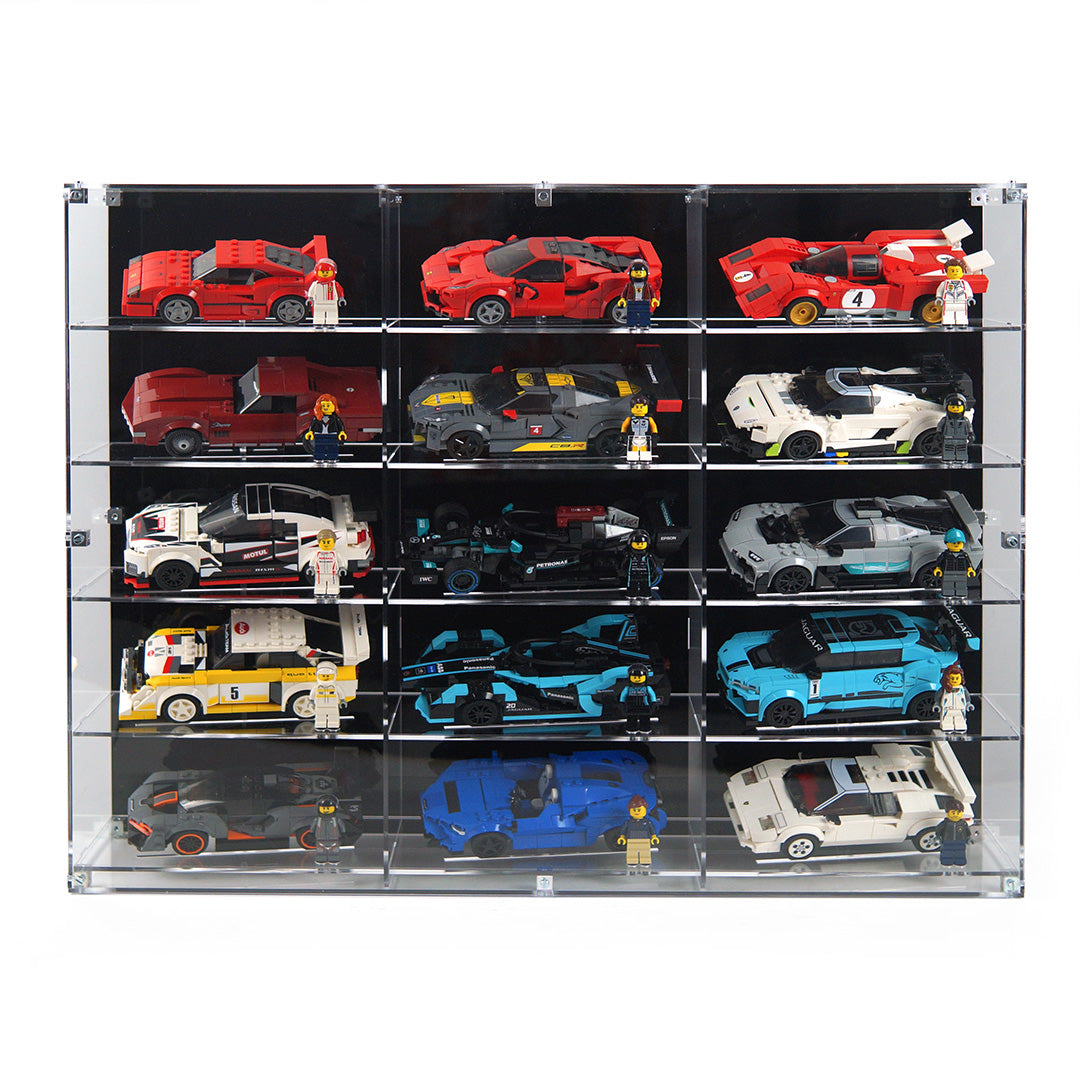 Protector de Pared para Speed Champions™ (3 Ancho)-acrilico-exhibidor-caja-case-Decolecto