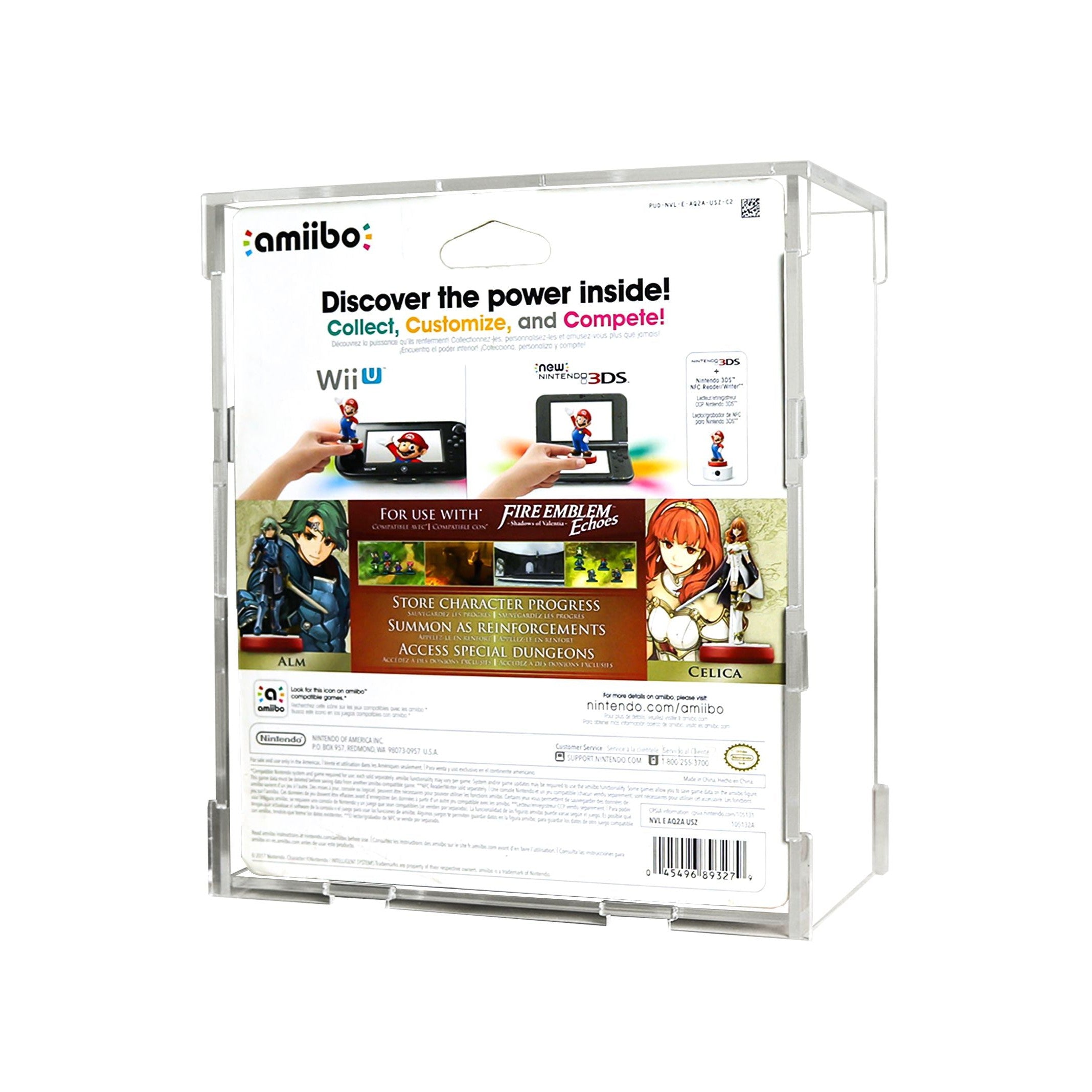 Protector para Amiibo™ Alm & Celica-acrilico-exhibidor-caja-case-Decolecto