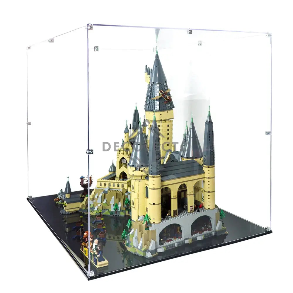 Protector para Castillo de Hogwarts (71043)-acrilico-exhibidor-caja-case-Decolecto