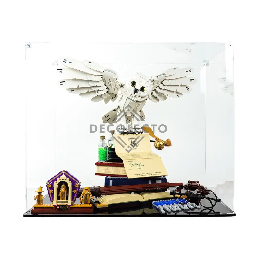 Protector para Hogwarts Icons (76391)-acrilico-exhibidor-caja-case-Decolecto
