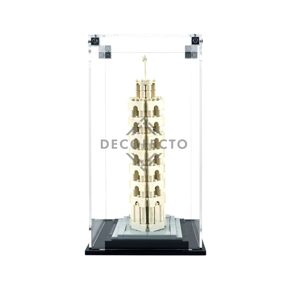 Protector para La Torre Inclinada de Pisa (21015)-acrilico-exhibidor-caja-case-Decolecto
