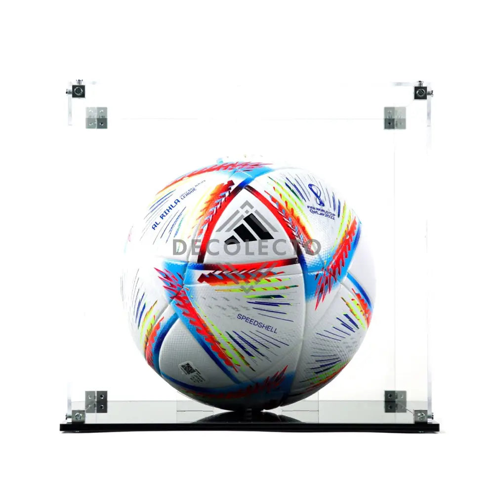 Protector para Balón Football Soccer-acrilico-exhibidor-caja-case-Decolecto