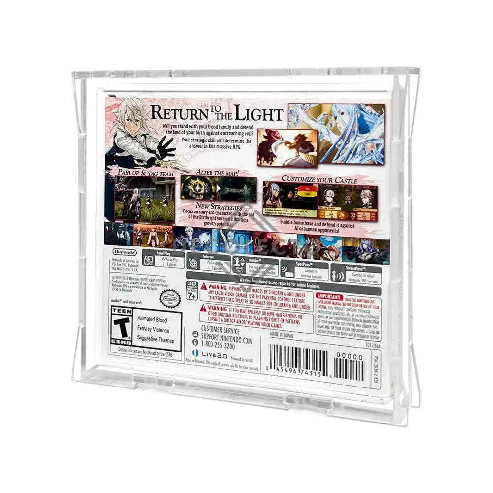 Protector de Acrílico UV para Juego de Nintendo® 3DS