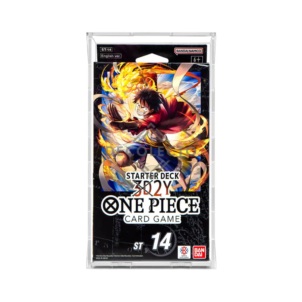 Protector para One Piece Card Game - Starter Deck 21.1cm x 11.2cm x 2.9cm Case Acrílico