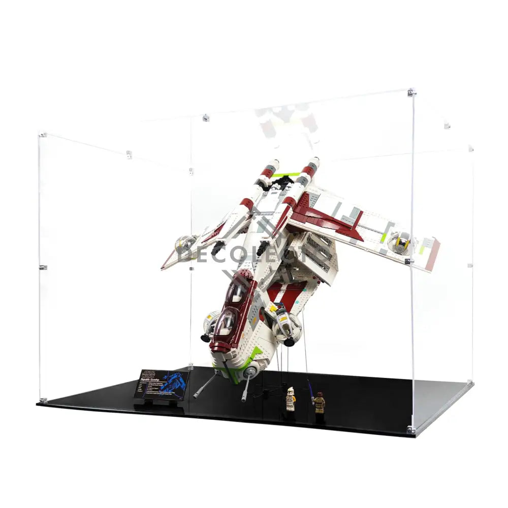 Protector para Republic Gunship (75309)-acrilico-exhibidor-caja-case-Decolecto