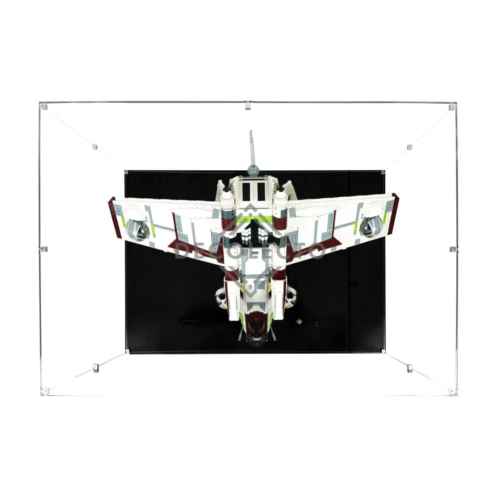 Protector para Republic Gunship (75309)-acrilico-exhibidor-caja-case-Decolecto