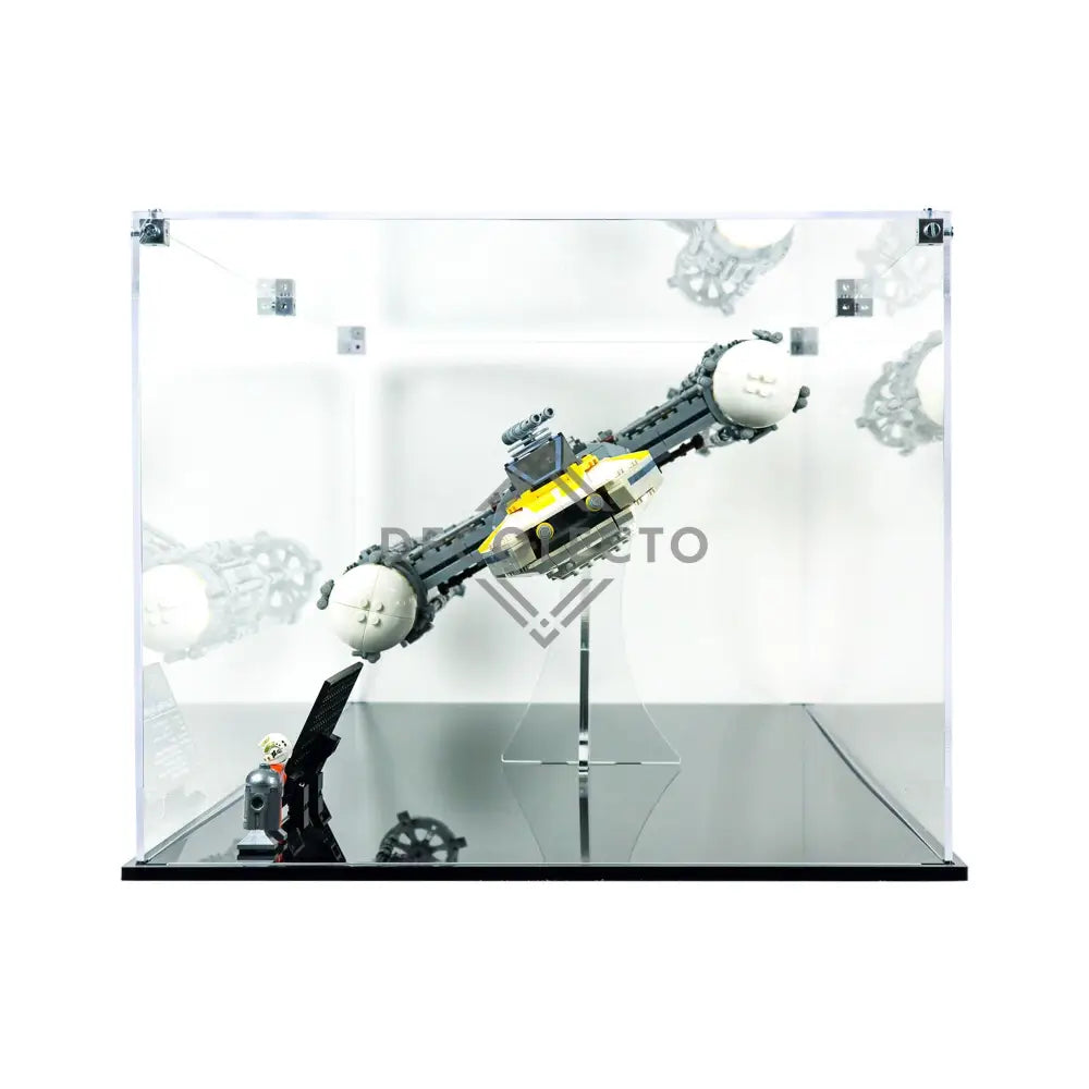 Protector para Y-Wing Starfighter (75181)-acrilico-exhibidor-caja-case-Decolecto