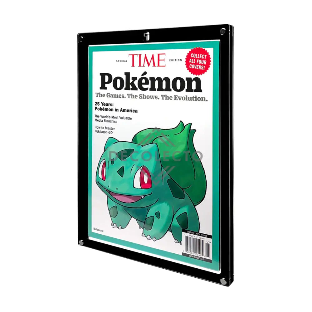 Protector Slab para revista TIME Negro / 1cm Case Acrílico