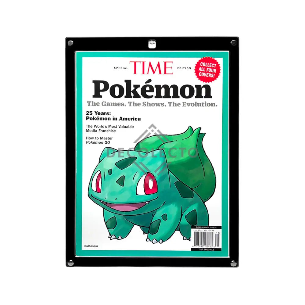 Protector Slab para revista TIME Negro / 1cm Case Acrílico