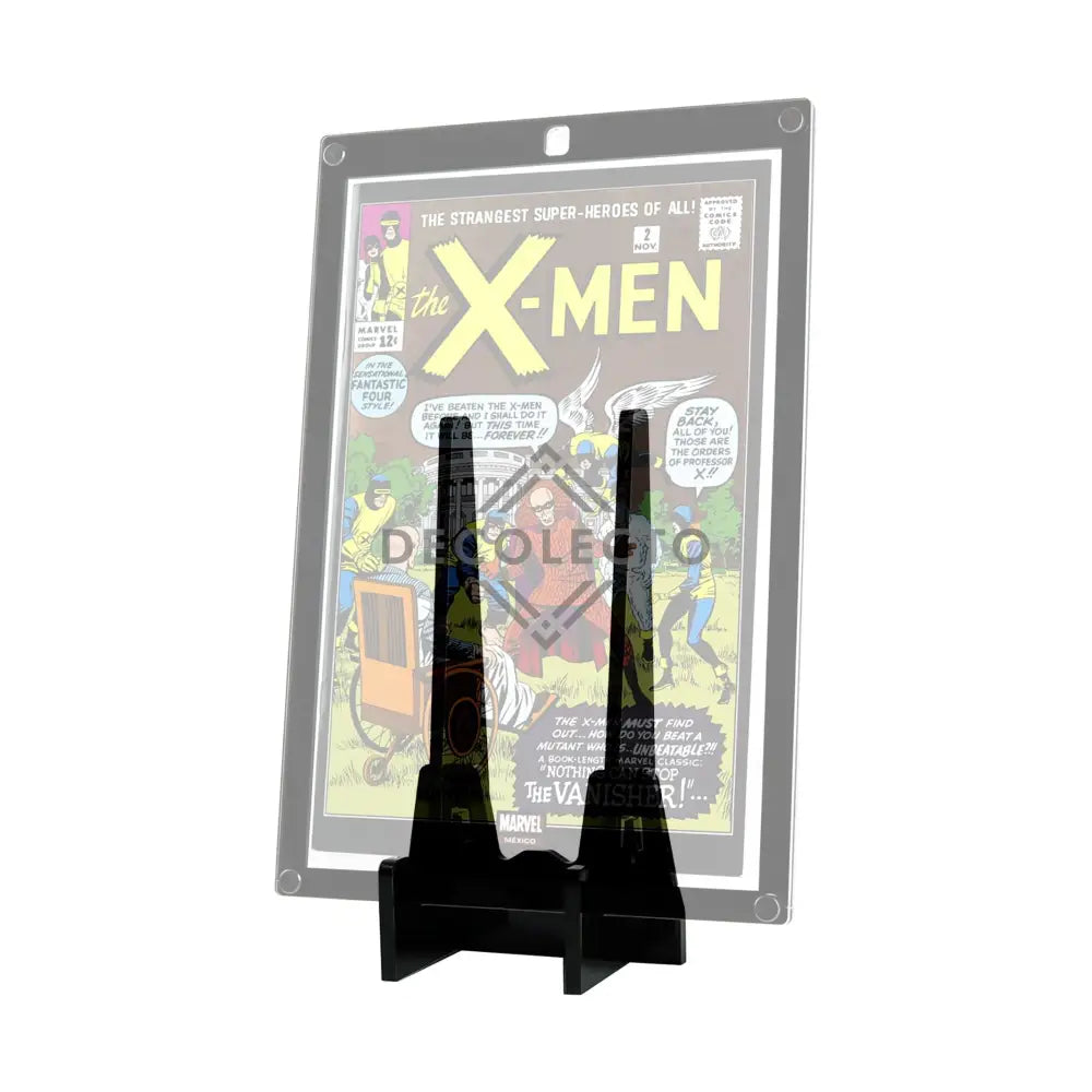 Soporte Negro para Slab de Comic-acrilico-exhibidor-caja-case-Decolecto